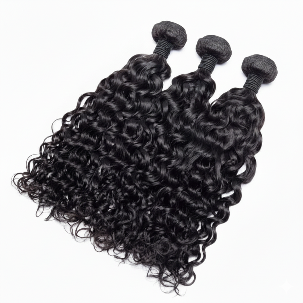 Brazilian Water Wave 100% Human Hair Bundle - 9A